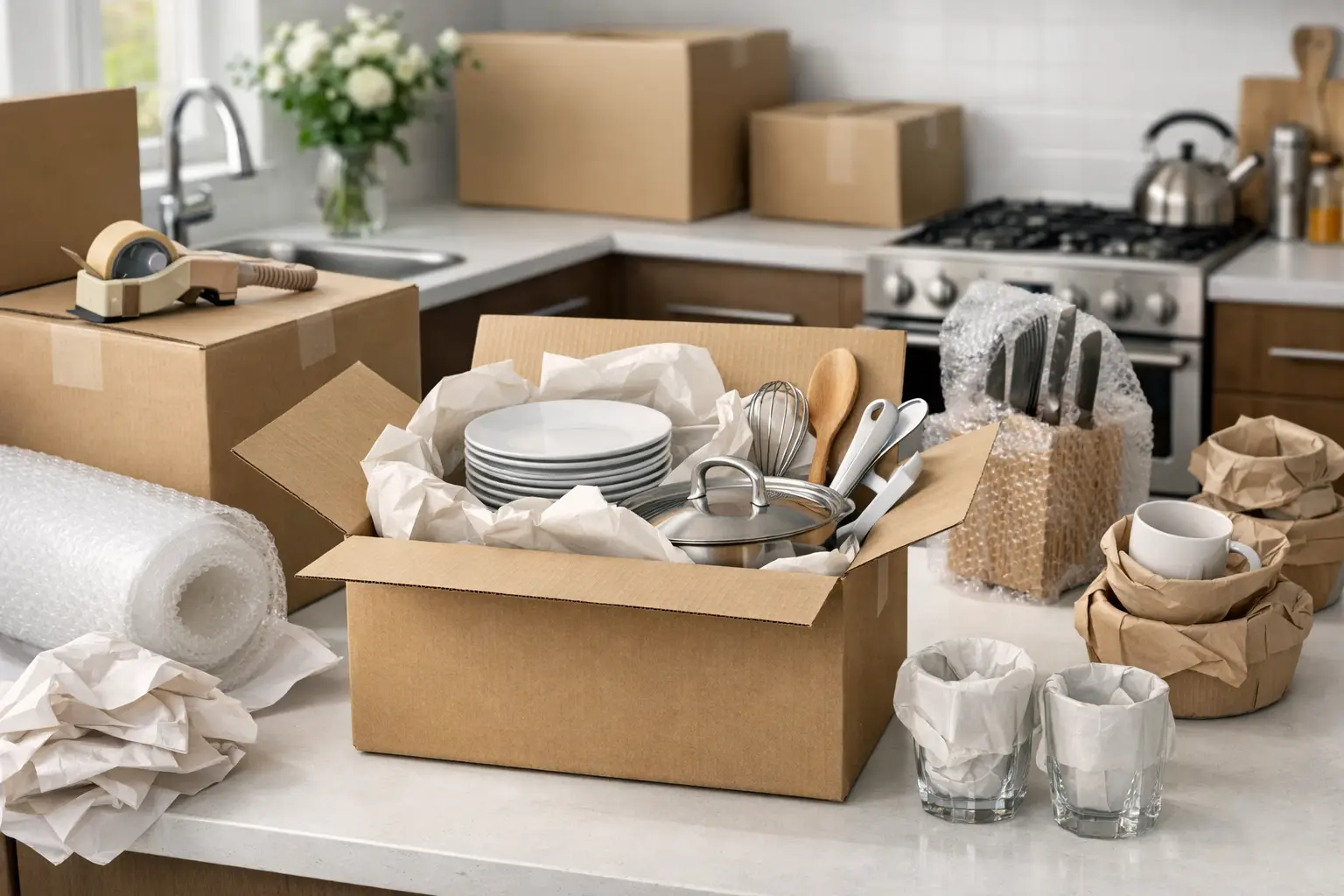 Packing Kitchen for House Move Made Simple